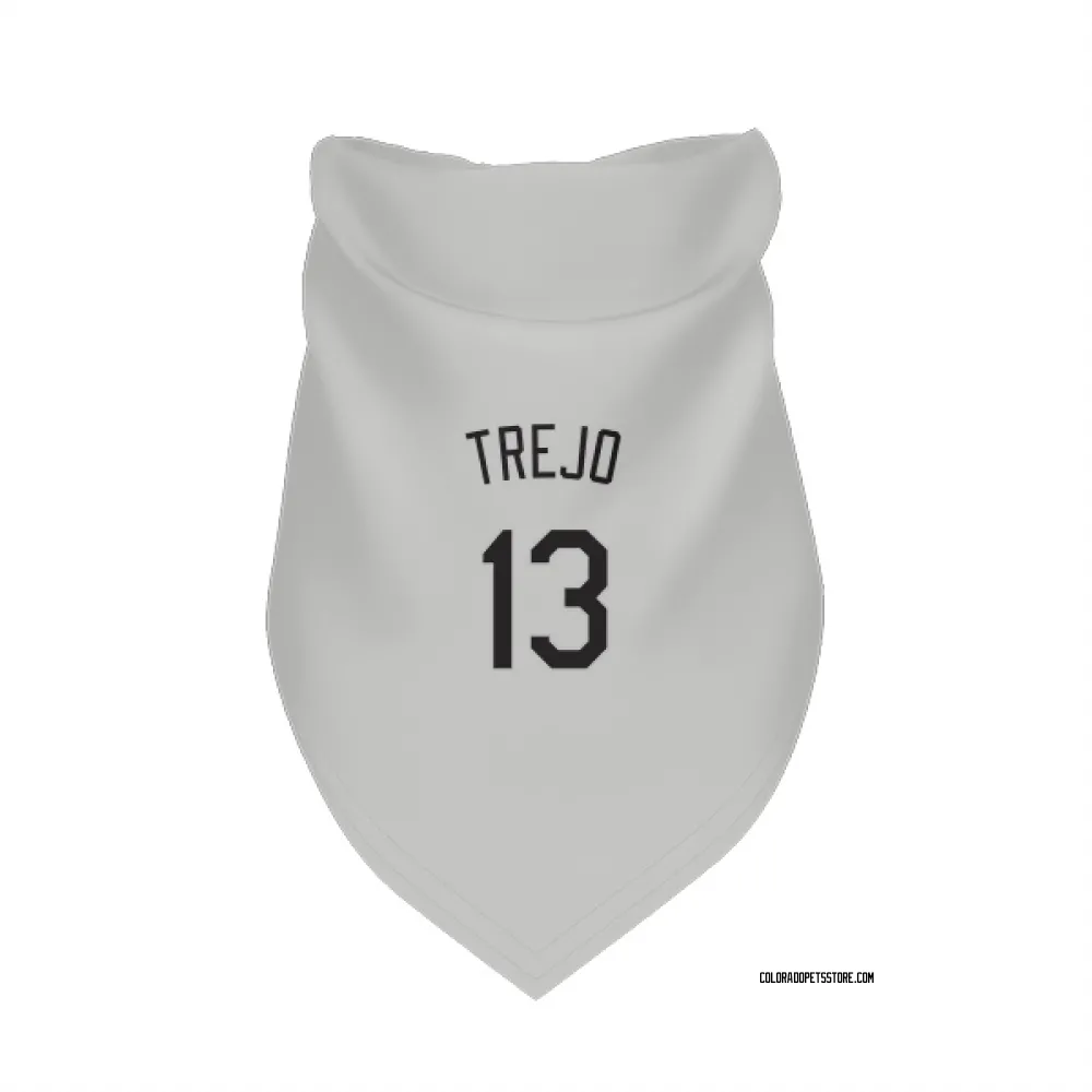 Colorado Rockies Alan Trejo White Pet Bandana for Dog & Cat