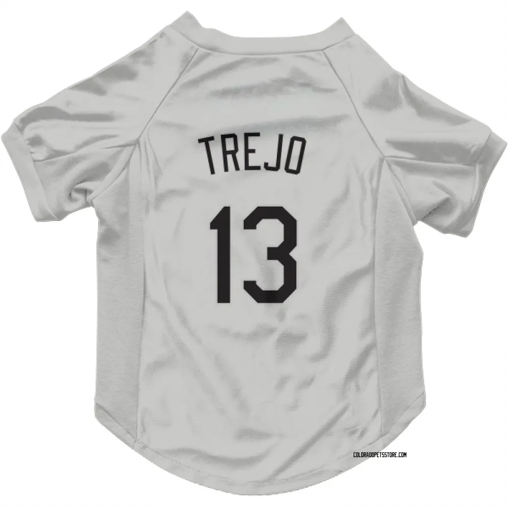 Colorado Rockies Alan Trejo White Pet Jersey for Dog & Cat