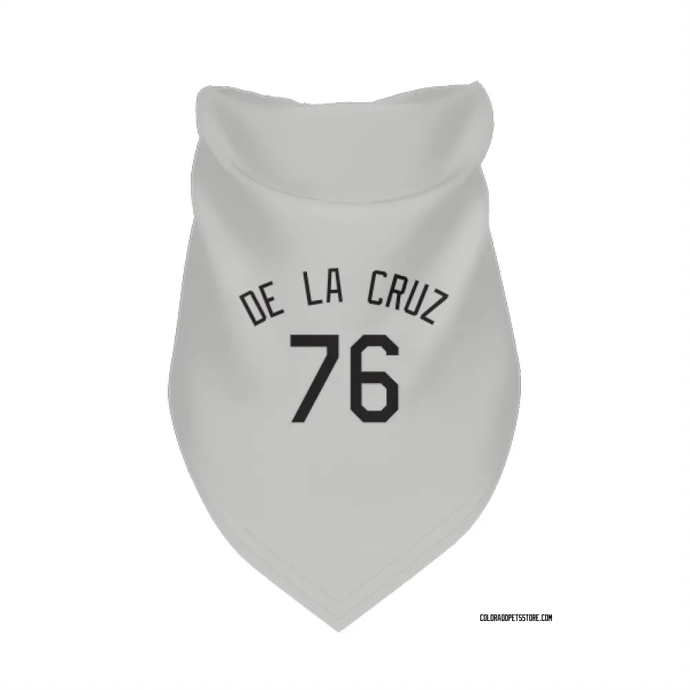 Colorado Rockies Alessander De La Cruz White Pet Bandana for Dog & Cat