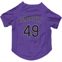 Colorado Rockies Antonio Senzatela Purple Pet Jersey for Dog & Cat