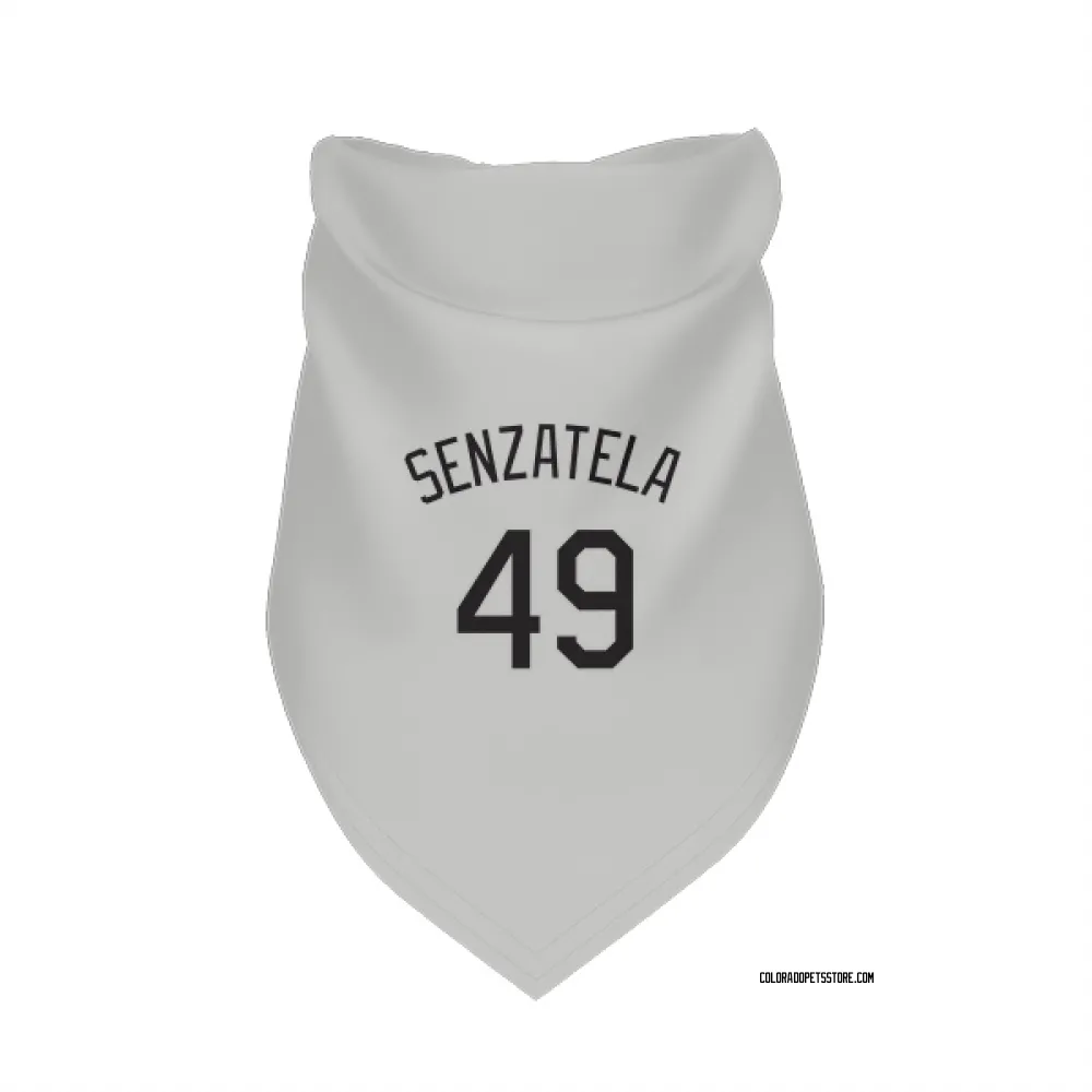 Colorado Rockies Antonio Senzatela White Pet Bandana for Dog & Cat