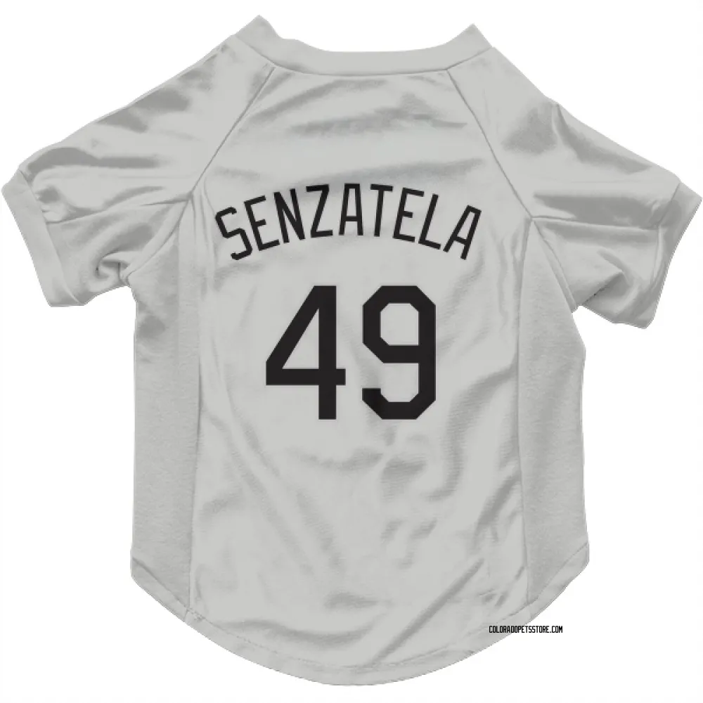 Colorado Rockies Antonio Senzatela White Pet Jersey for Dog & Cat