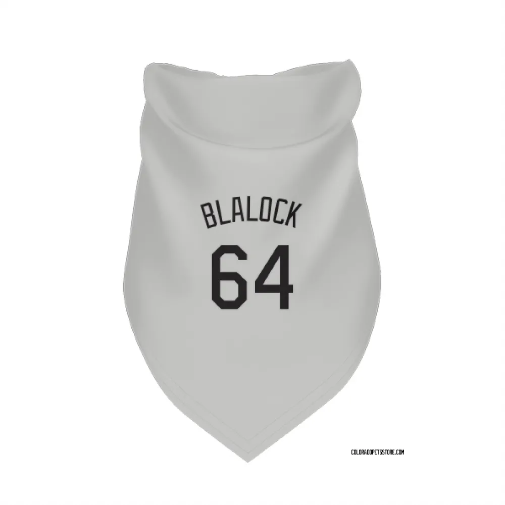 Colorado Rockies Bradley Blalock White Pet Bandana for Dog & Cat
