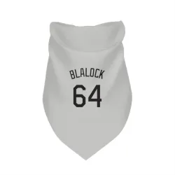 Colorado Rockies Bradley Blalock White Pet Bandana for Dog & Cat