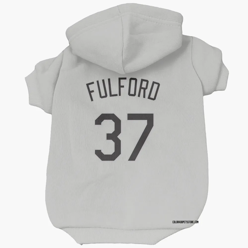 Colorado Rockies Braxton Fulford White Pet Hoodie for Dog & Cat
