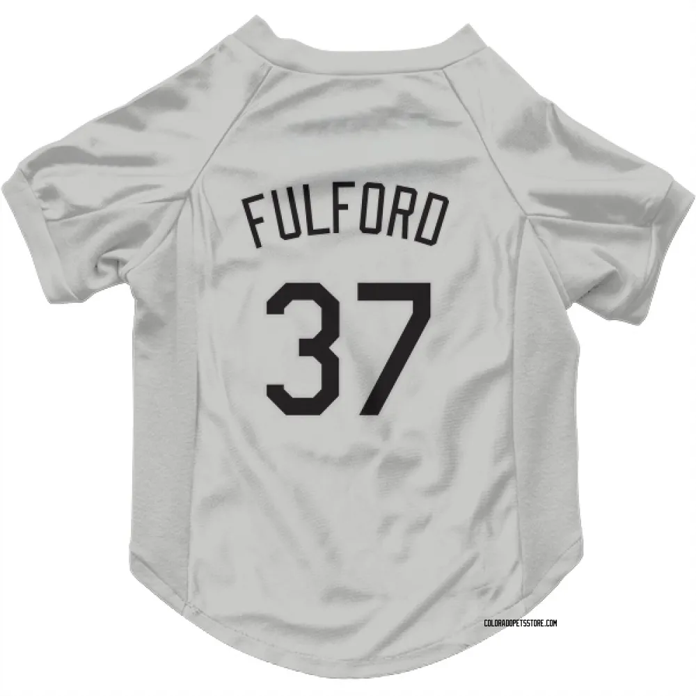 Colorado Rockies Braxton Fulford White Pet Jersey for Dog & Cat