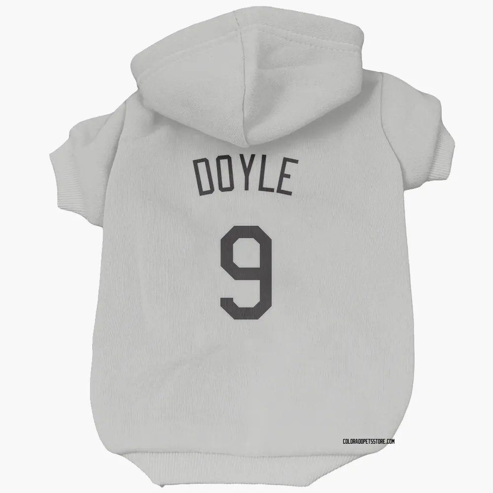 Colorado Rockies Brenton Doyle White Pet Hoodie for Dog & Cat