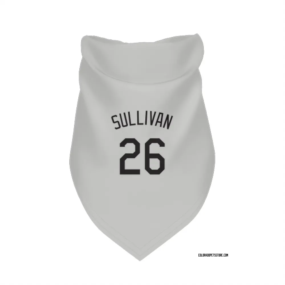 Colorado Rockies Brett Sullivan White Pet Bandana for Dog & Cat