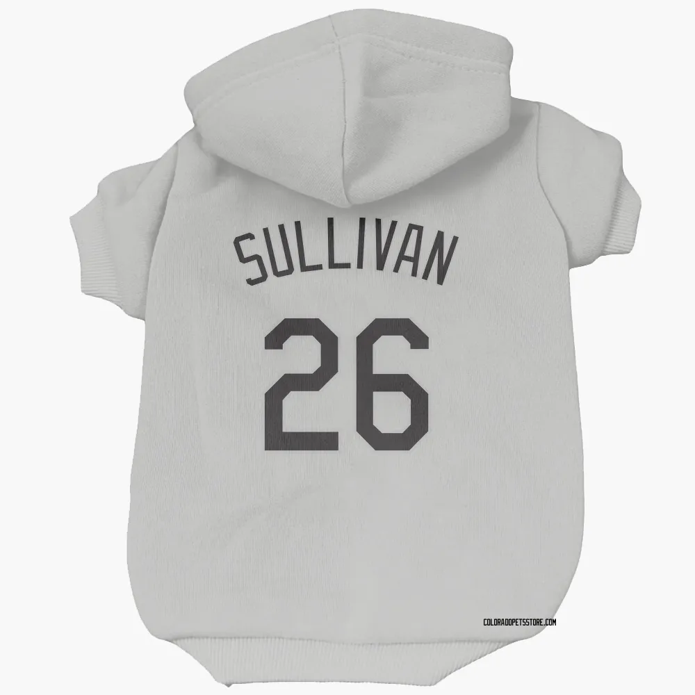 Colorado Rockies Brett Sullivan White Pet Hoodie for Dog & Cat