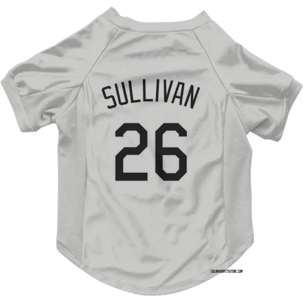 Colorado Rockies Brett Sullivan White Pet Jersey for Dog & Cat