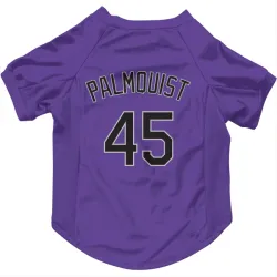 Colorado Rockies Carson Palmquist Purple Pet Jersey for Dog & Cat