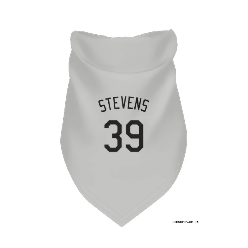 Colorado Rockies Chad Stevens White Pet Bandana for Dog & Cat
