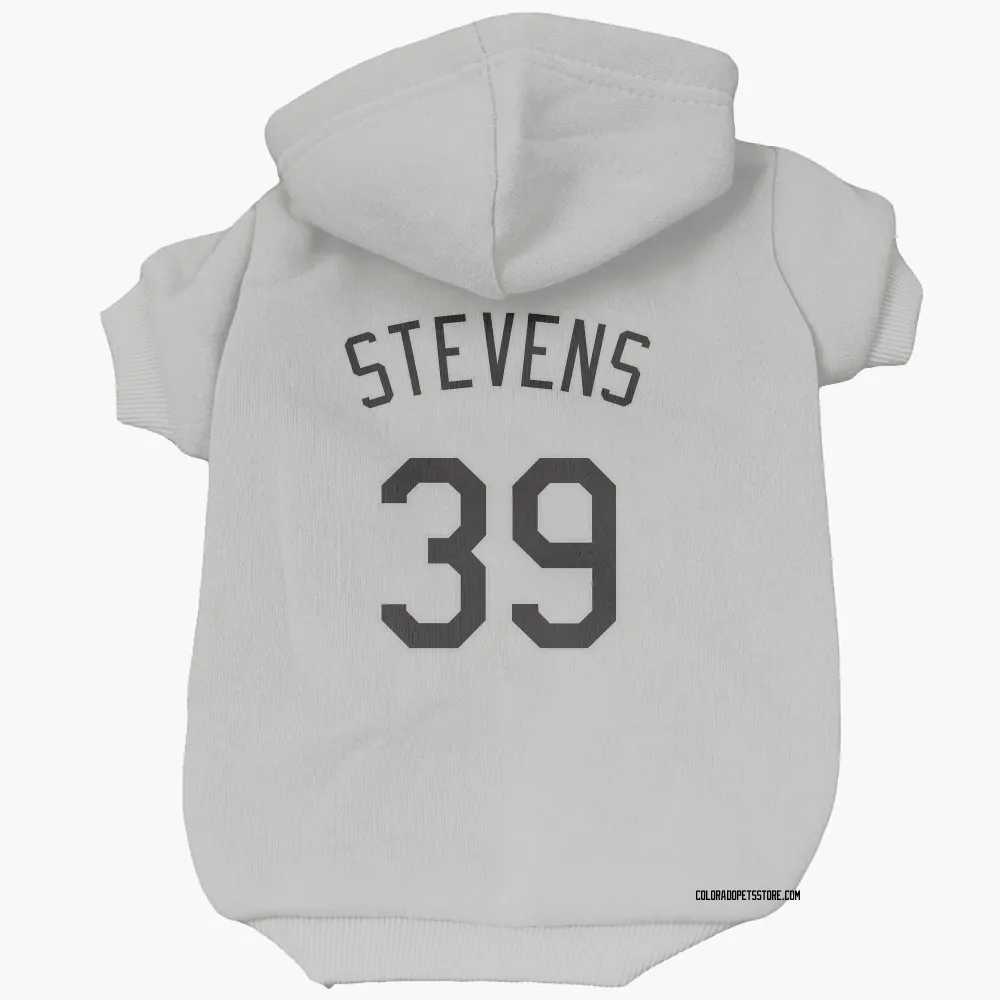 Colorado Rockies Chad Stevens White Pet Hoodie for Dog & Cat