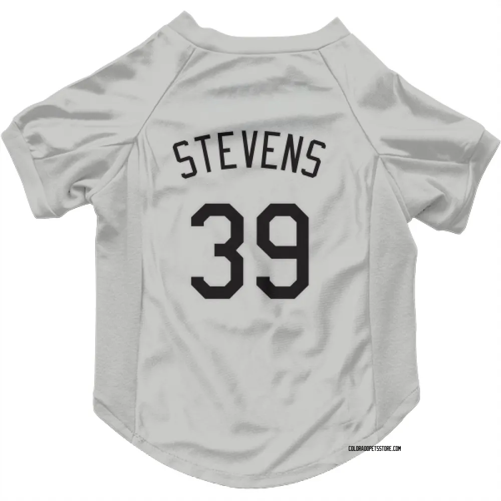 Colorado Rockies Chad Stevens White Pet Jersey for Dog & Cat