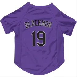 Colorado Rockies Charlie Blackmon Purple Pet Jersey for Dog & Cat