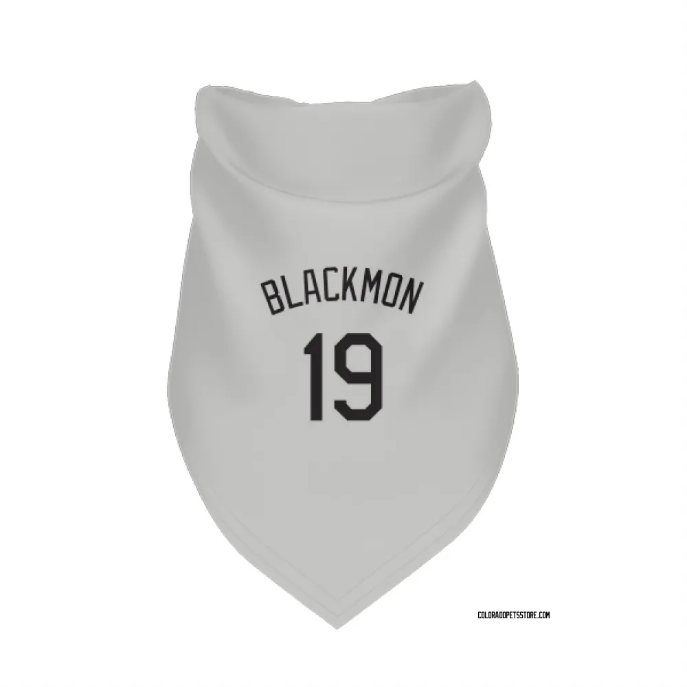 Colorado Rockies Charlie Blackmon White Pet Bandana for Dog & Cat