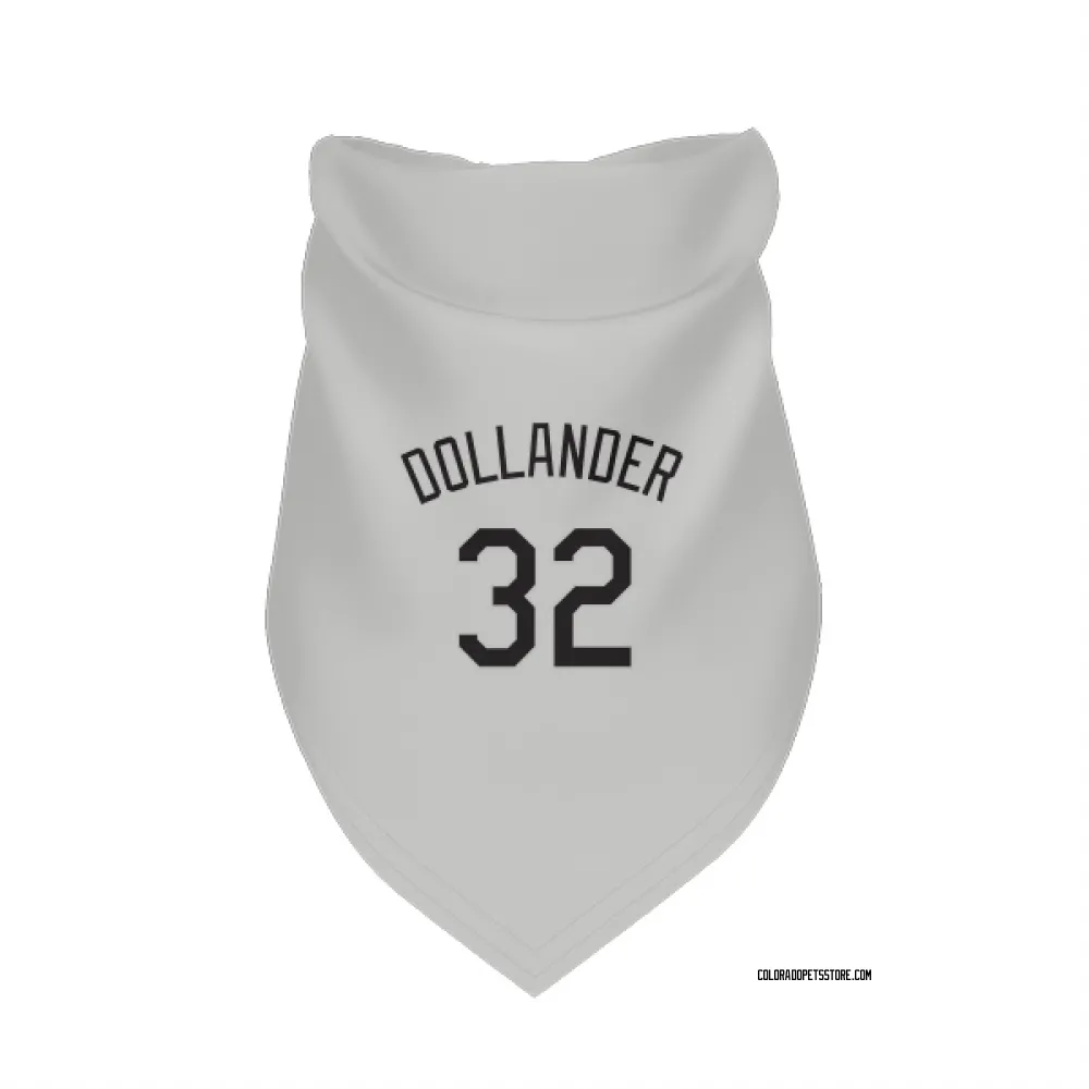 Colorado Rockies Chase Dollander White Pet Bandana for Dog & Cat