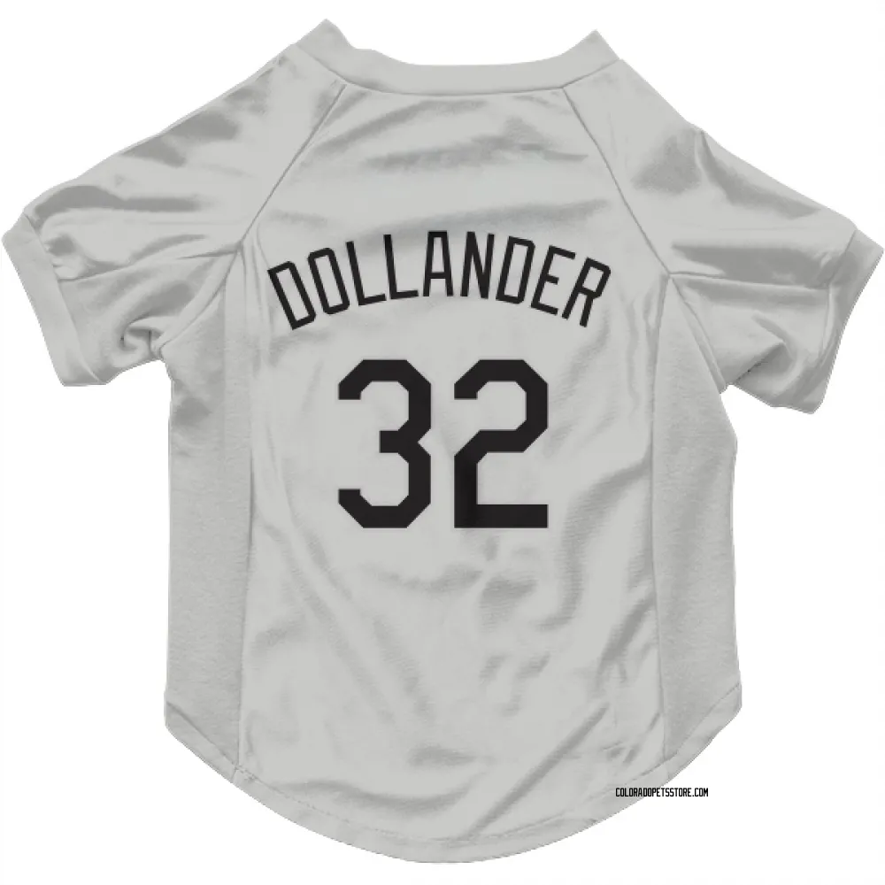 Colorado Rockies Chase Dollander White Pet Jersey for Dog & Cat