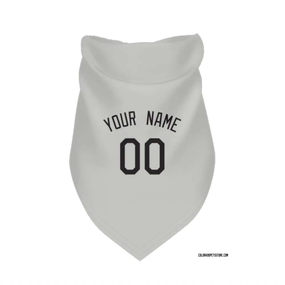 Colorado Rockies Custom White Pet Bandana for Dog & Cat