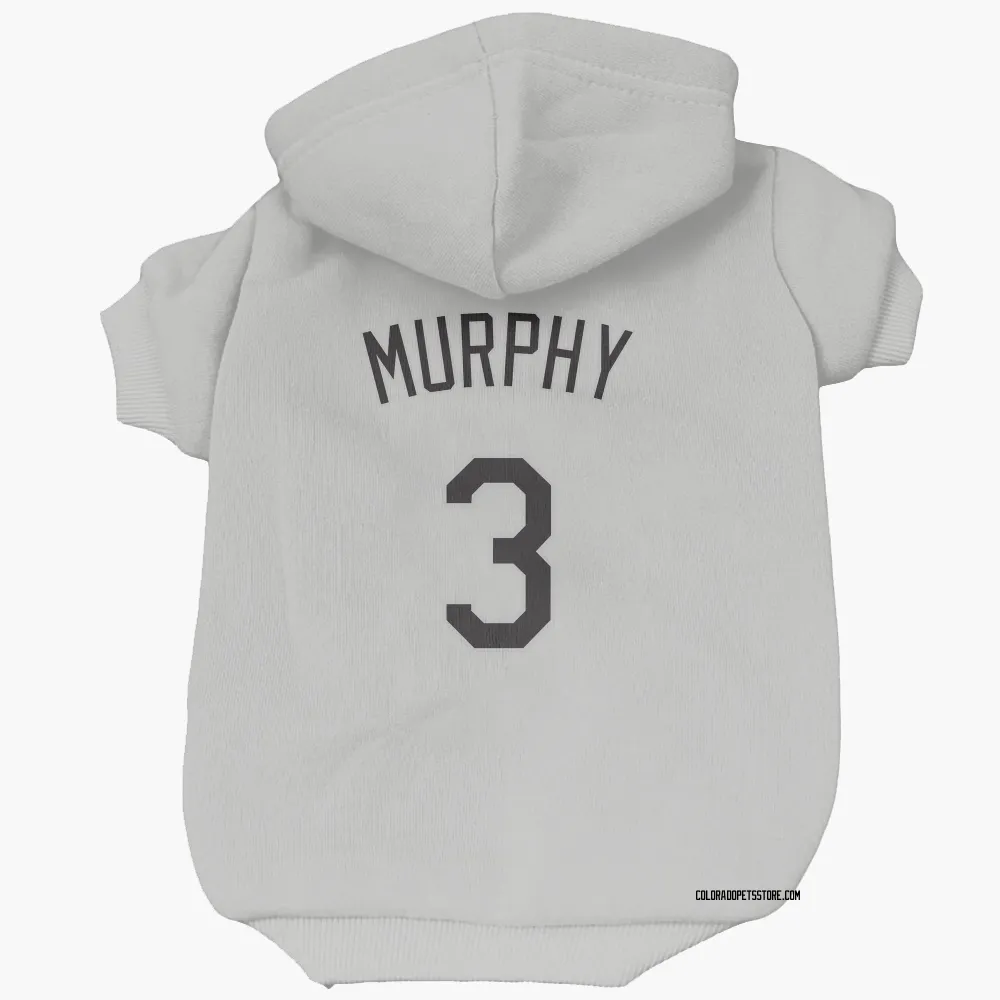 Colorado Rockies Dale Murphy White Pet Hoodie for Dog & Cat