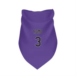 Colorado Rockies Drew Romo Purple Pet Bandana for Dog & Cat