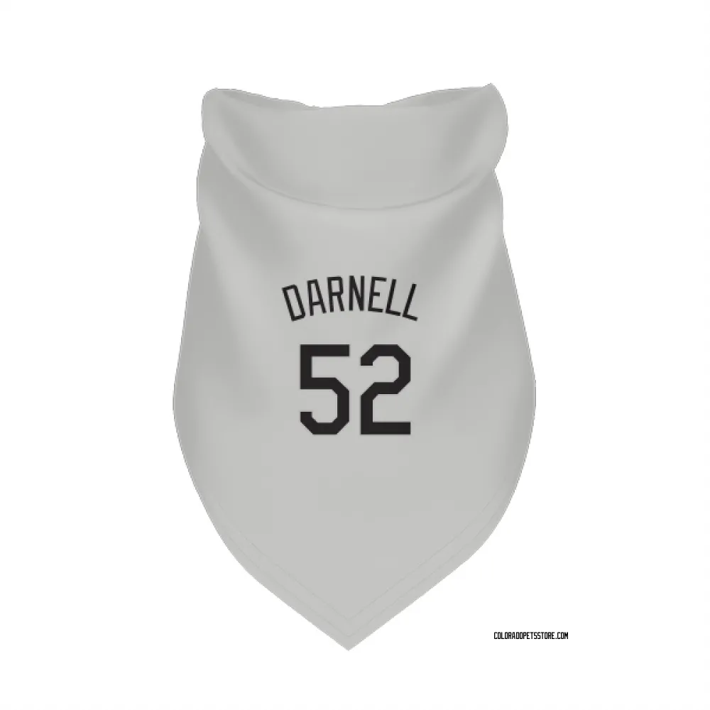 Colorado Rockies Dugan Darnell White Pet Bandana for Dog & Cat