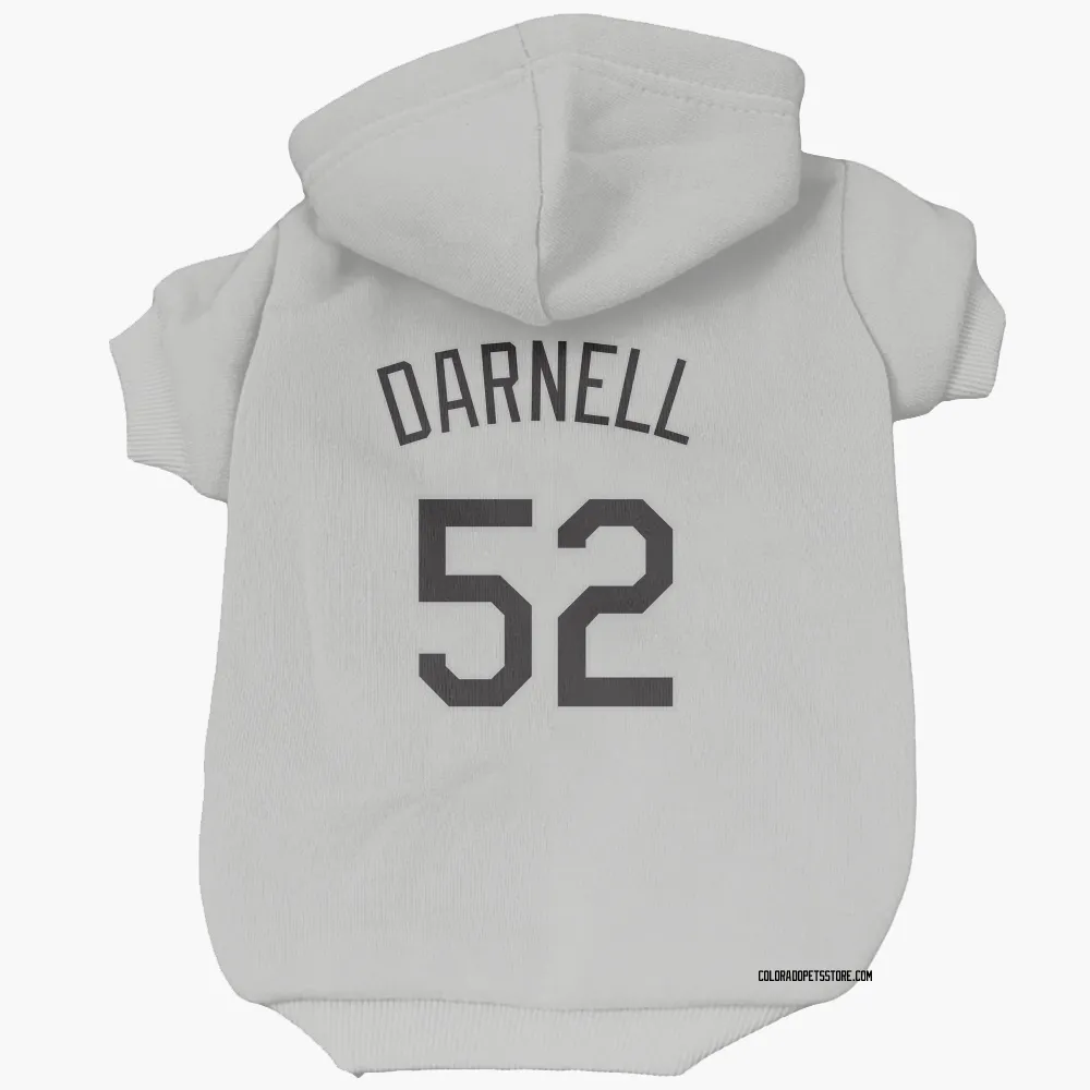 Colorado Rockies Dugan Darnell White Pet Hoodie for Dog & Cat