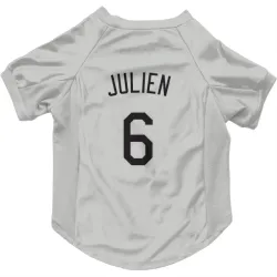 Colorado Rockies Edouard Julien White Pet Jersey for Dog & Cat