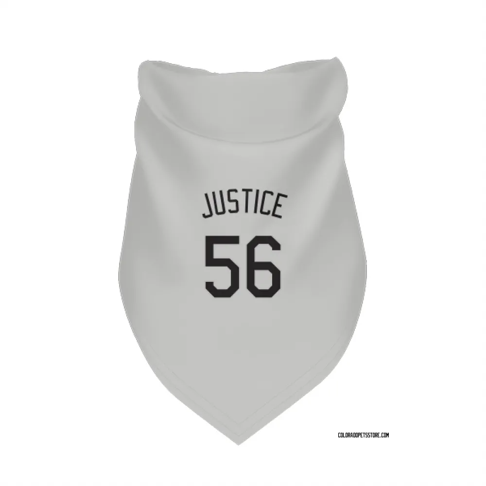Colorado Rockies Evan Justice White Pet Bandana for Dog & Cat
