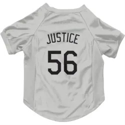 Colorado Rockies Evan Justice White Pet Jersey for Dog & Cat