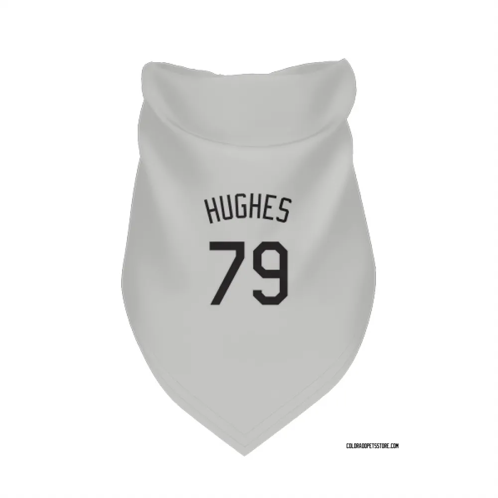 Colorado Rockies Gabriel Hughes White Pet Bandana for Dog & Cat
