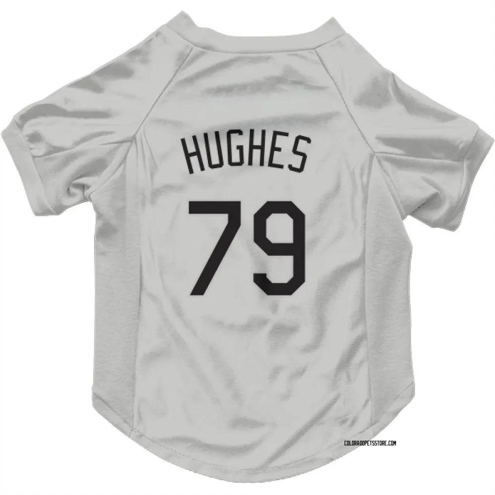 Colorado Rockies Gabriel Hughes White Pet Jersey for Dog & Cat