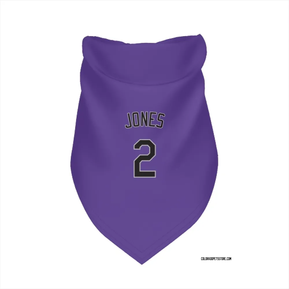Colorado Rockies Greg Jones Purple Pet Bandana for Dog & Cat