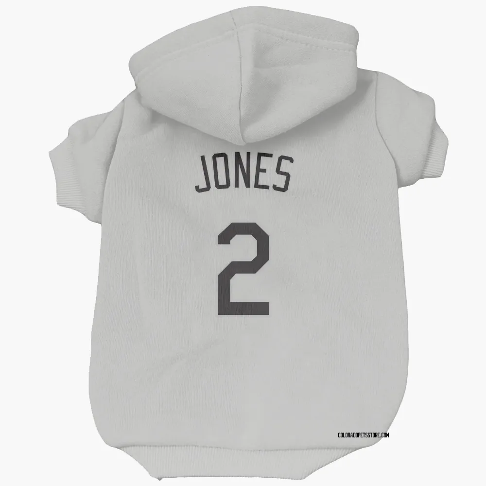 Colorado Rockies Greg Jones White Pet Hoodie for Dog & Cat