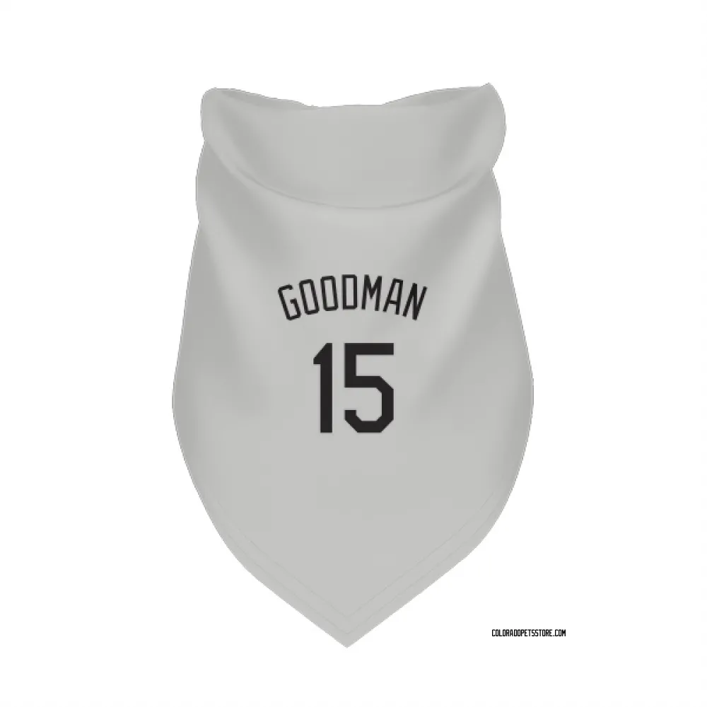 Colorado Rockies Hunter Goodman White Pet Bandana for Dog & Cat