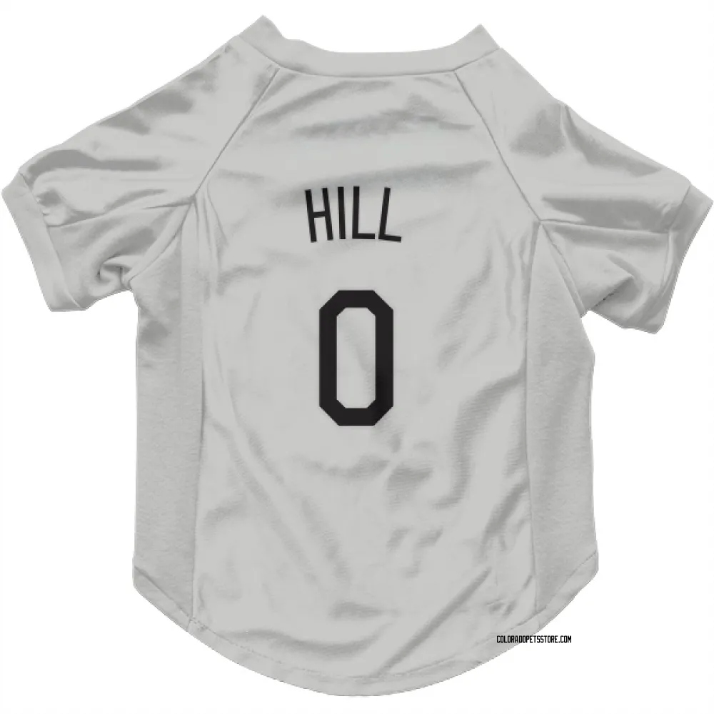 Colorado Rockies Jaden Hill White Pet Jersey for Dog & Cat