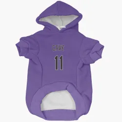 Colorado Rockies Jake Cave Purple Pet Hoodie for Dog & Cat
