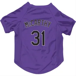 Colorado Rockies Jake McCarthy Purple Pet Jersey for Dog & Cat