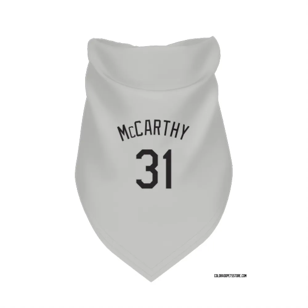 Colorado Rockies Jake McCarthy White Pet Bandana for Dog & Cat