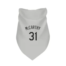 Colorado Rockies Jake McCarthy White Pet Bandana for Dog & Cat