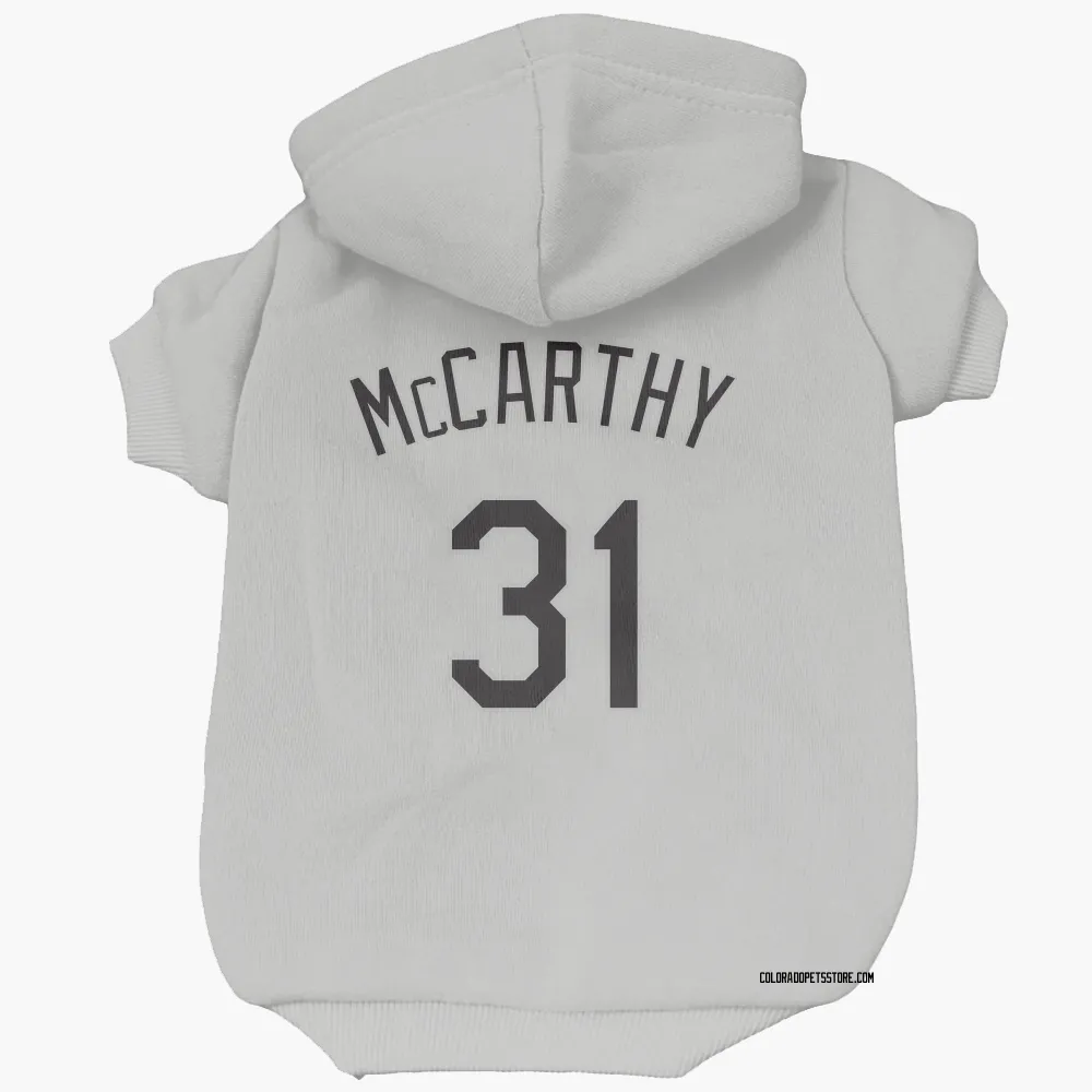 Colorado Rockies Jake McCarthy White Pet Hoodie for Dog & Cat