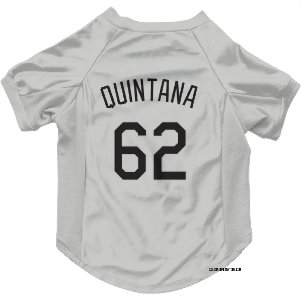 Colorado Rockies Jose Quintana White Pet Jersey for Dog & Cat