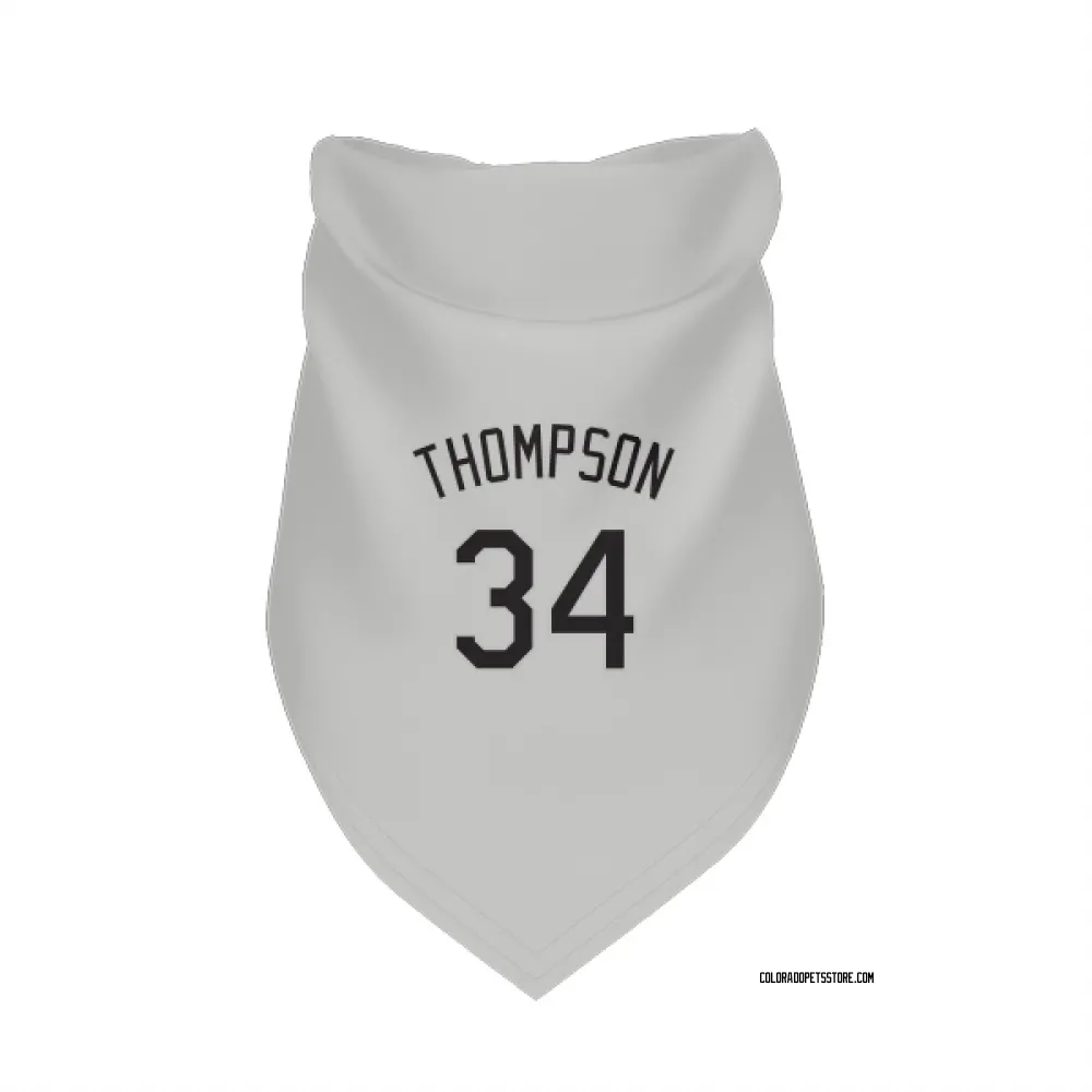 Colorado Rockies Keegan Thompson White Pet Bandana for Dog & Cat