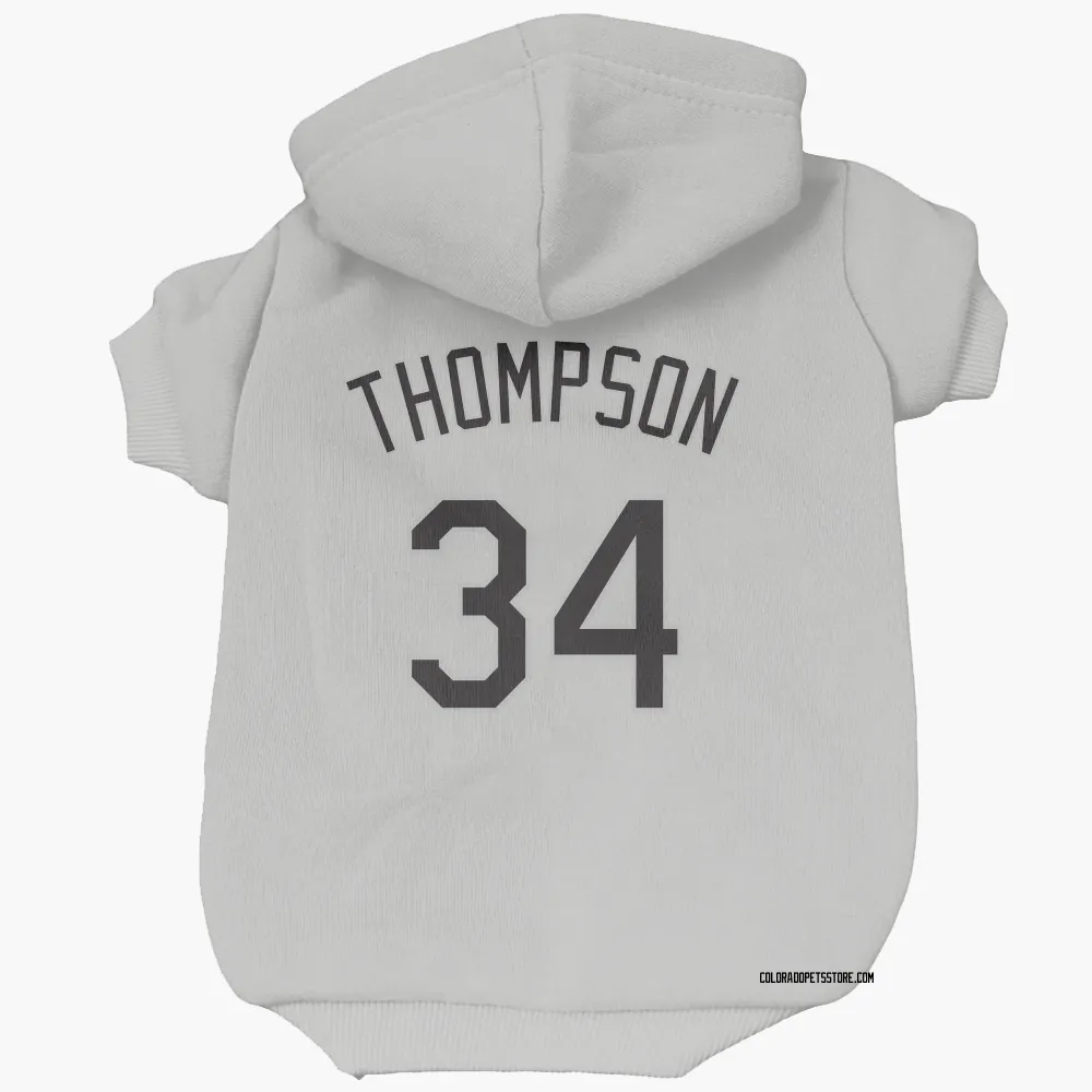 Colorado Rockies Keegan Thompson White Pet Hoodie for Dog & Cat
