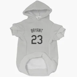 Colorado Rockies Kris Bryant White Pet Hoodie for Dog & Cat