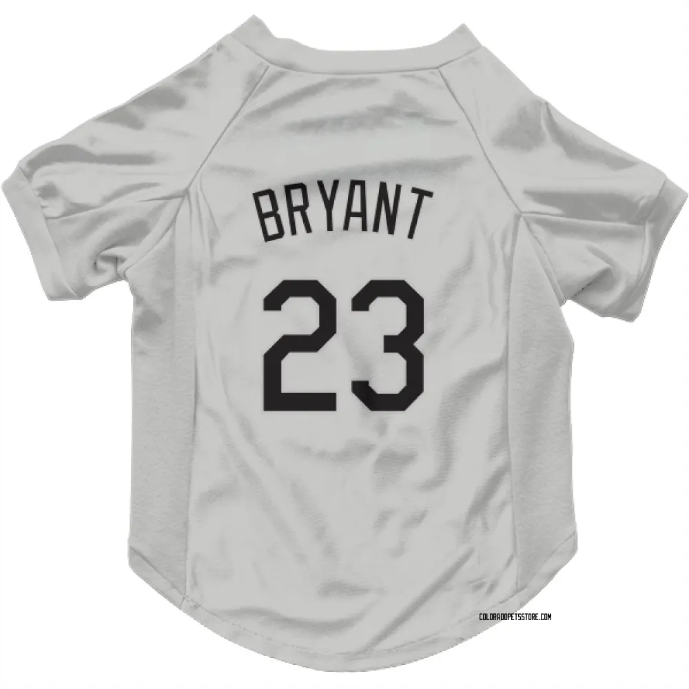 Colorado Rockies Kris Bryant White Pet Jersey for Dog & Cat