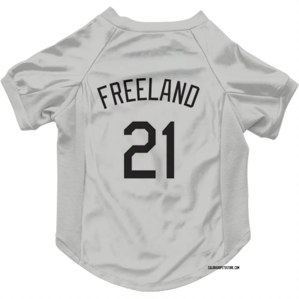 Colorado Rockies Kyle Freeland White Pet Jersey for Dog & Cat