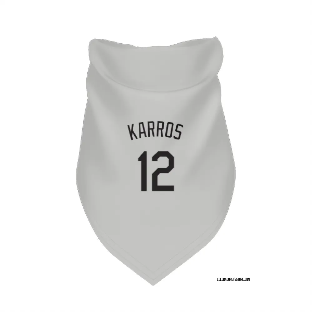 Colorado Rockies Kyle Karros White Pet Bandana for Dog & Cat
