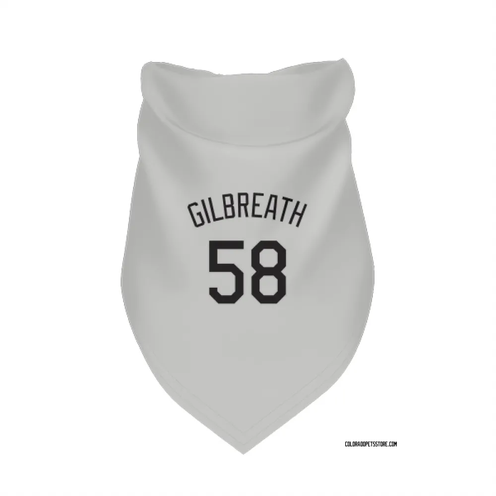 Colorado Rockies Lucas Gilbreath White Pet Bandana for Dog & Cat