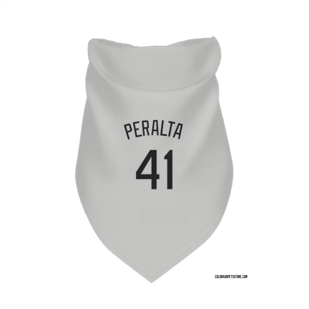 Colorado Rockies Luis Peralta White Pet Bandana for Dog & Cat